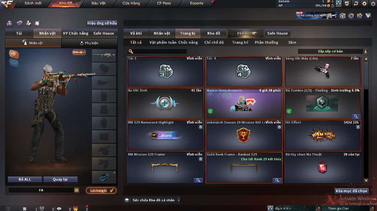 shop acc cf uy tin gia re